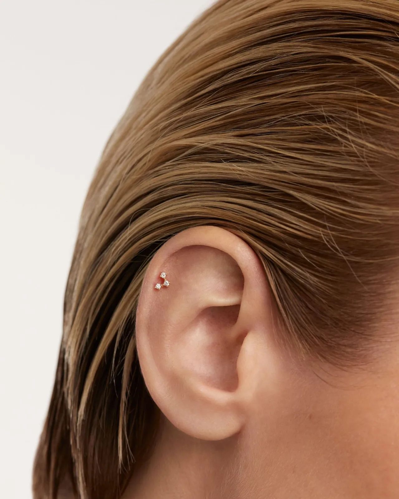 Joyas Con Diamantes|Joyas De Oro 18K-PDPAOLA Piercing oreja de Diamantes Y oro Nolita