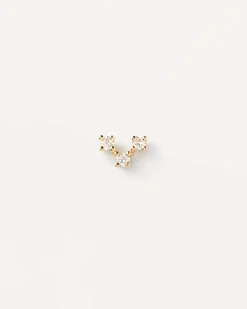 Joyas Con Diamantes|Joyas De Oro 18K-PDPAOLA Piercing oreja de Diamantes Y oro Nolita