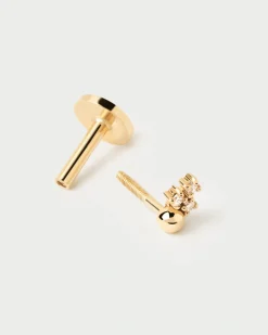 Joyas Con Diamantes|Joyas De Oro 18K-PDPAOLA Piercing oreja de Diamantes Y oro Blake