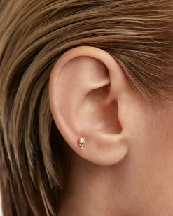 Joyas Con Diamantes|Joyas De Oro 18K-PDPAOLA Piercing oreja de Diamantes Y oro Chelsea