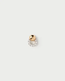 Joyas Con Diamantes|Joyas De Oro 18K-PDPAOLA Piercing oreja de diamantes y oro Loop