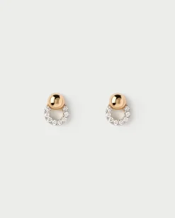 Joyas Con Diamantes|Joyas De Oro 18K-PDPAOLA Piercing oreja de diamantes y oro Loop