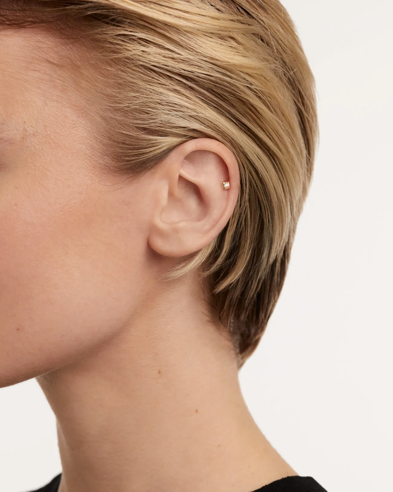 Joyas Con Diamantes|Joyas De Oro 18K-PDPAOLA Piercing oreja de Diamante Y oro Ava