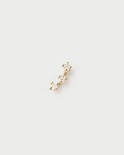 Joyas Con Diamantes|Joyas De Oro 18K-PDPAOLA Piercing oreja de Diamantes Y oro Brooklyn