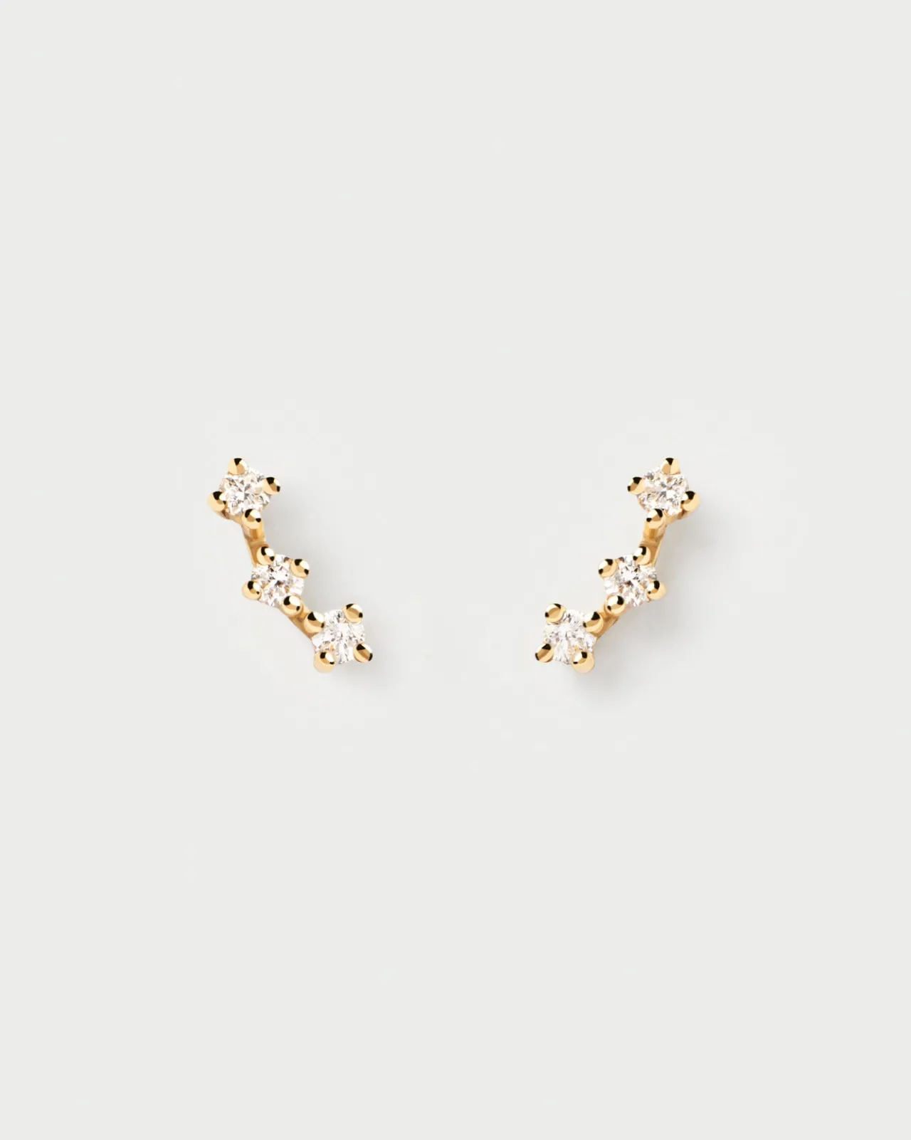 Joyas Con Diamantes|Joyas De Oro 18K-PDPAOLA Piercing oreja de Diamantes Y oro Brooklyn