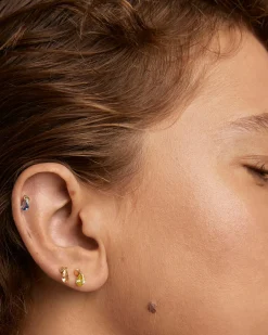 Pendientes Rosca Individuales|Pendientes Individuales-PDPAOLA Piercing oreja Lily melocotón