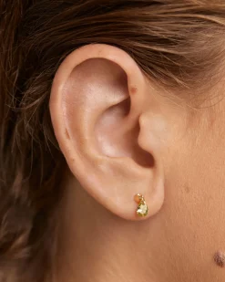 Pendientes Rosca Individuales|Pendientes Individuales-PDPAOLA Piercing oreja Lily verde