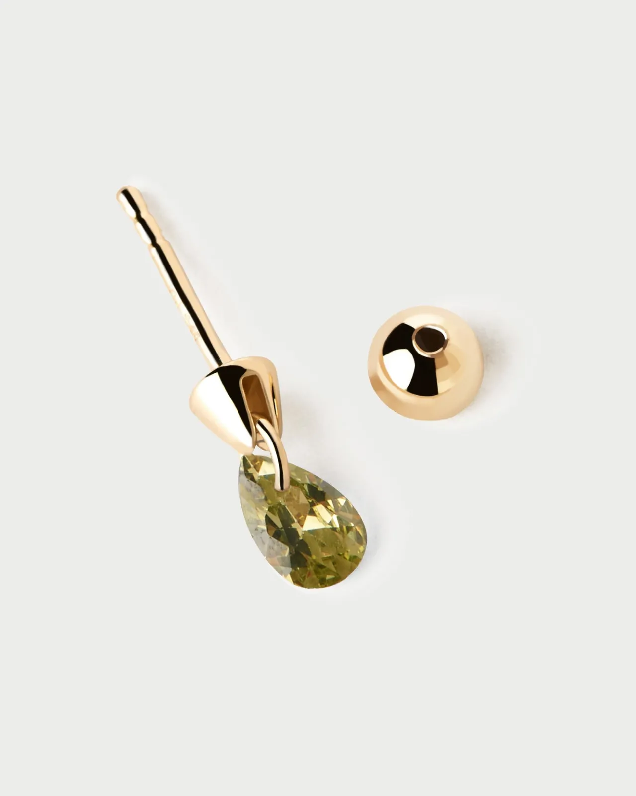 Pendientes Rosca Individuales|Pendientes Individuales-PDPAOLA Piercing oreja Lily verde