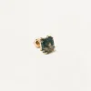 Piercings Con Piedras Semipreciosas|Pendientes Rosca Individuales-PDPAOLA Piercing oreja Suki con Ágata Verde