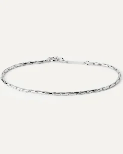 Pulseras Básicas|Pulseras De Cadena-PDPAOLA Pulsera Cadena de Plata Boston