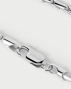 Pulseras Básicas|Pulseras De Cadena-PDPAOLA Pulsera Cadena de Plata Large Boston