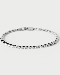 Pulseras Básicas|Pulseras De Cadena-PDPAOLA Pulsera Cadena de Plata Large Serpentine