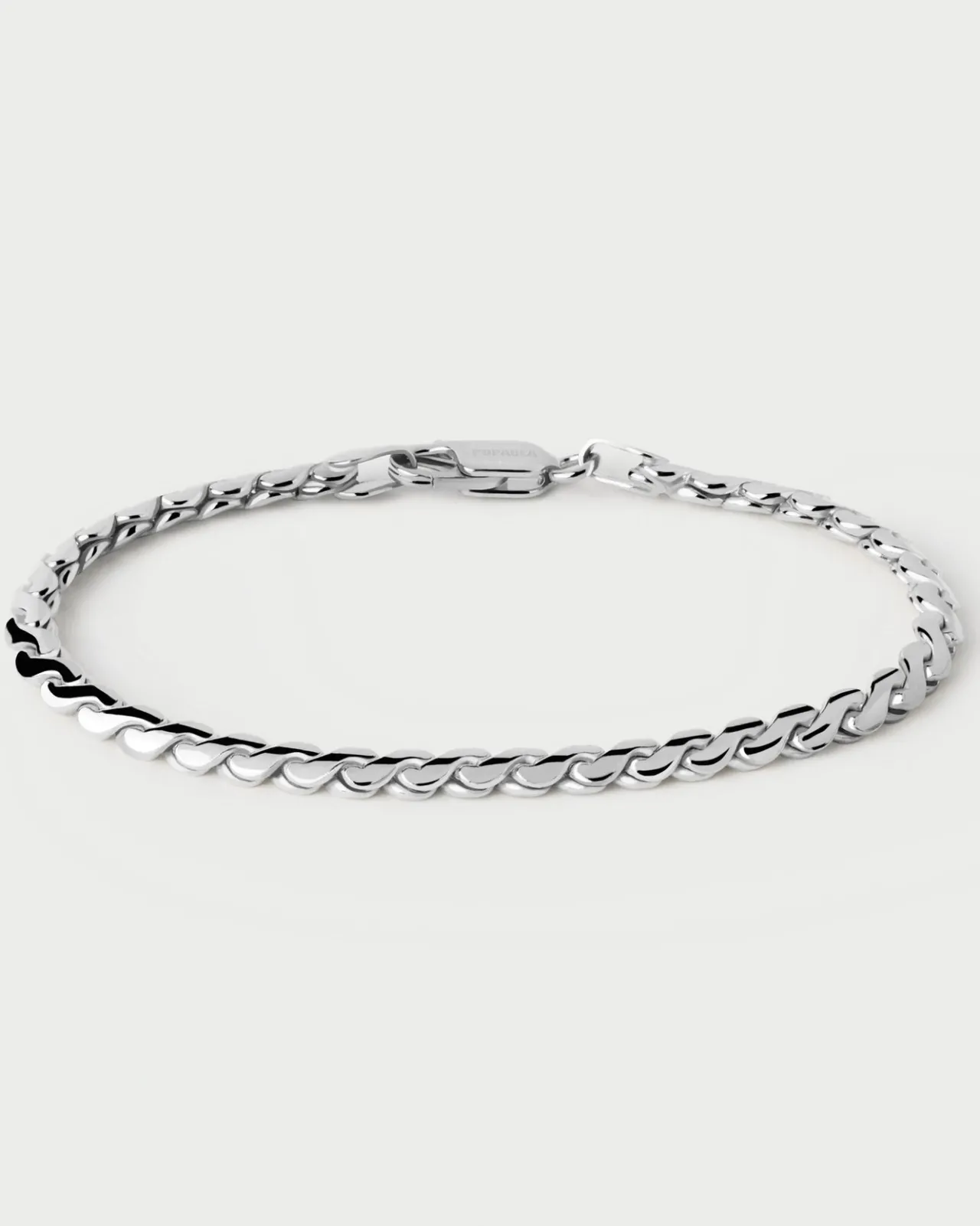 Pulseras Básicas|Pulseras De Cadena-PDPAOLA Pulsera Cadena de Plata Large Serpentine