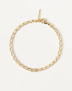 Pulseras De Letras|Pulseras De Oro-PDPAOLA Pulsera Cadena Letra H