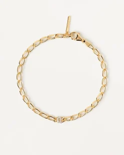 Pulseras De Letras|Pulseras De Oro-PDPAOLA Pulsera Cadena Letra Q