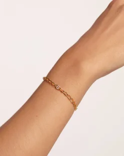 Pulseras De Letras|Pulseras De Oro-PDPAOLA Pulsera Cadena Letra U
