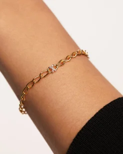 Pulseras De Letras|Pulseras De Oro-PDPAOLA Pulsera Cadena Letra X