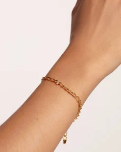 Pulseras De Letras|Pulseras De Oro-PDPAOLA Pulsera Cadena Letra Y