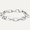 Pulseras De Plata|Rebajas Pulseras-PDPAOLA Pulsera cadena plateada Small Signature