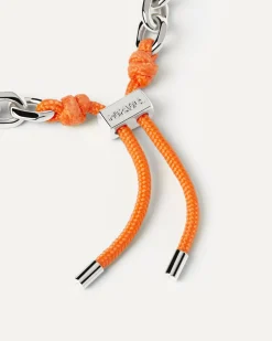 Pulseras De Cadena|Pulseras De Plata-PDPAOLA Pulsera Cordón y Cadena Tangerine Essential