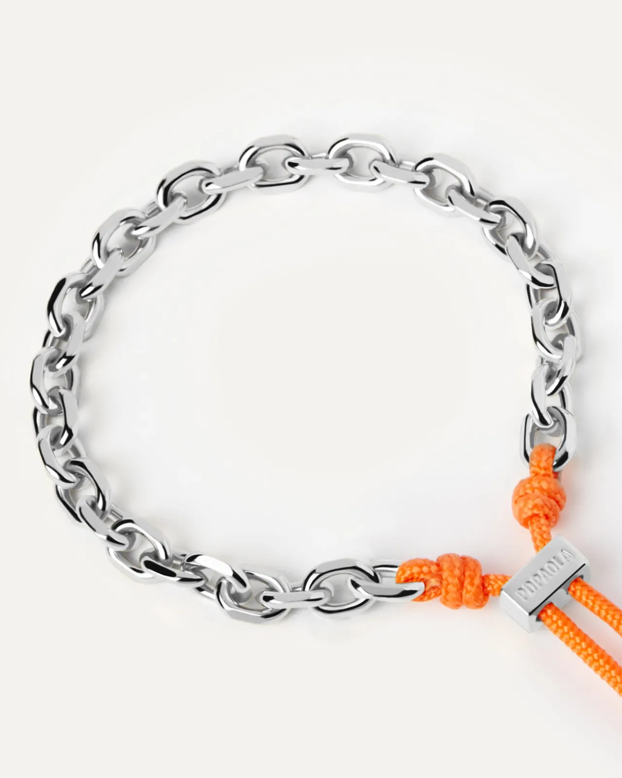 Pulseras De Cadena|Pulseras De Plata-PDPAOLA Pulsera Cordón y Cadena Tangerine Essential