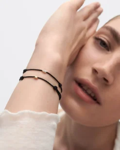 Joyas Con Diamantes|Joyas De Oro 18K-PDPAOLA Pulsera de diamantes y cordón Lia