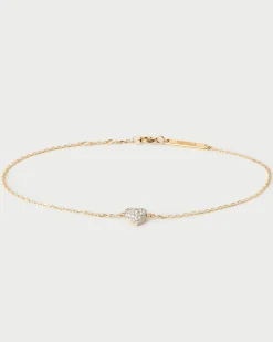 Joyas Con Diamantes|Joyas De Oro 18K-PDPAOLA Pulsera de diamantes y oro Heart