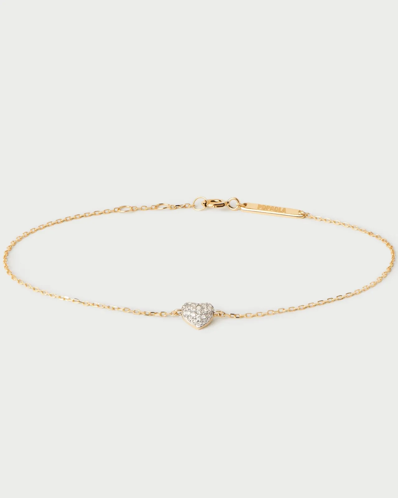 Joyas Con Diamantes|Joyas De Oro 18K-PDPAOLA Pulsera de diamantes y oro Heart