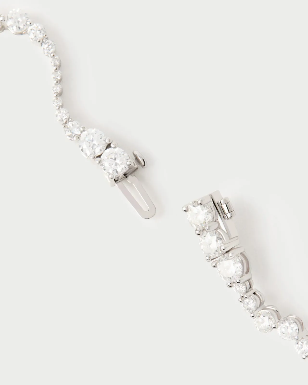Joyas Con Diamantes|Joyas De Oro Blanco 18K-PDPAOLA Pulsera de diamantes y oro blanco Venus