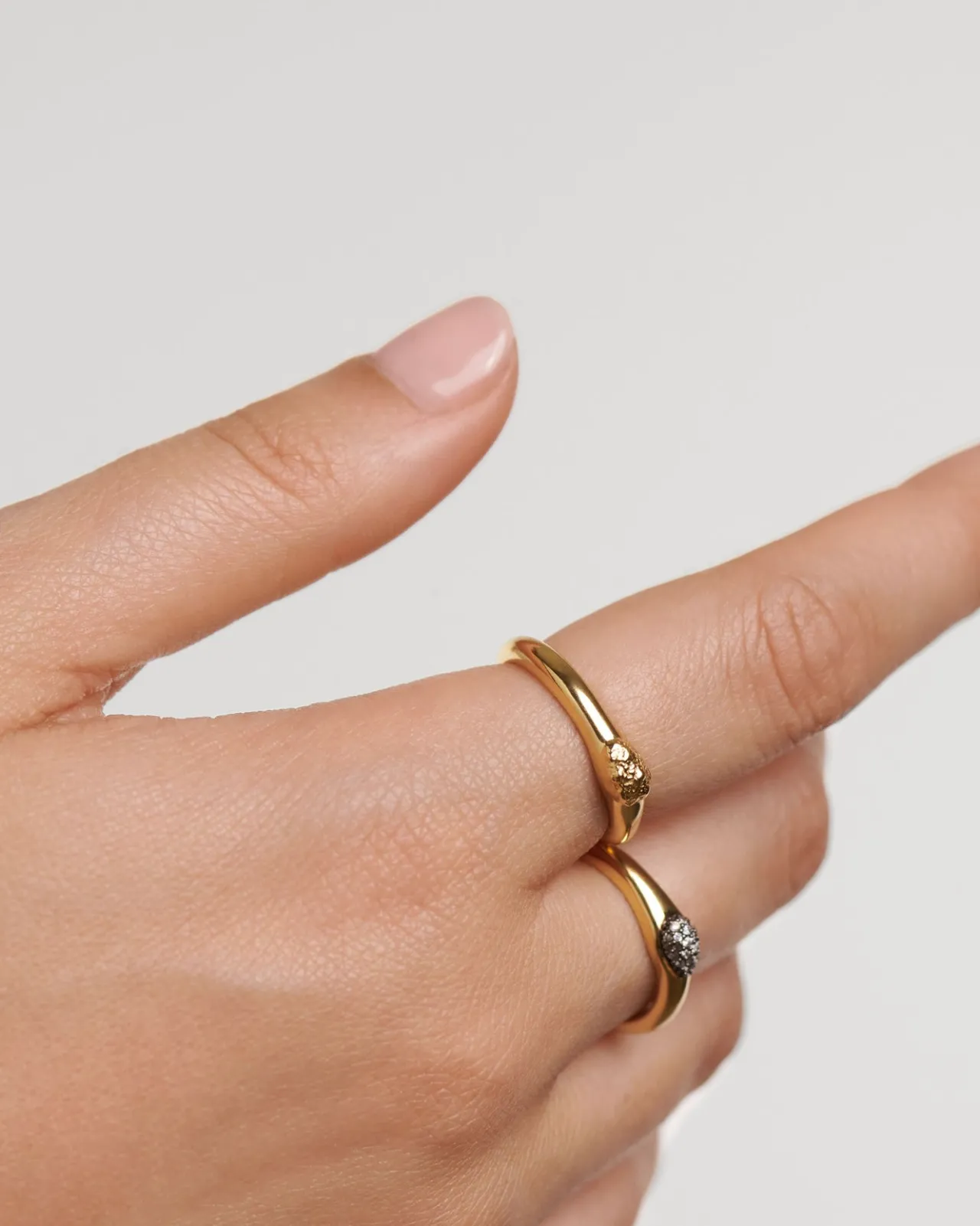 Anillos De Oro|Rebajas Anillos-PDPAOLA Set De Anillos The Rocks